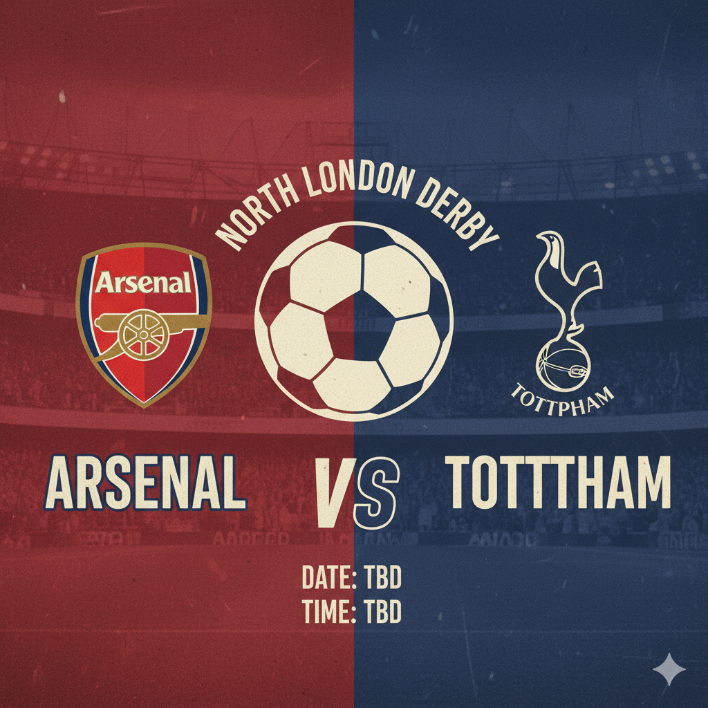 Arsenal vs Tottenham Prediction (Nov 23, 2025) – North London Derby Preview, H2H & Betting
