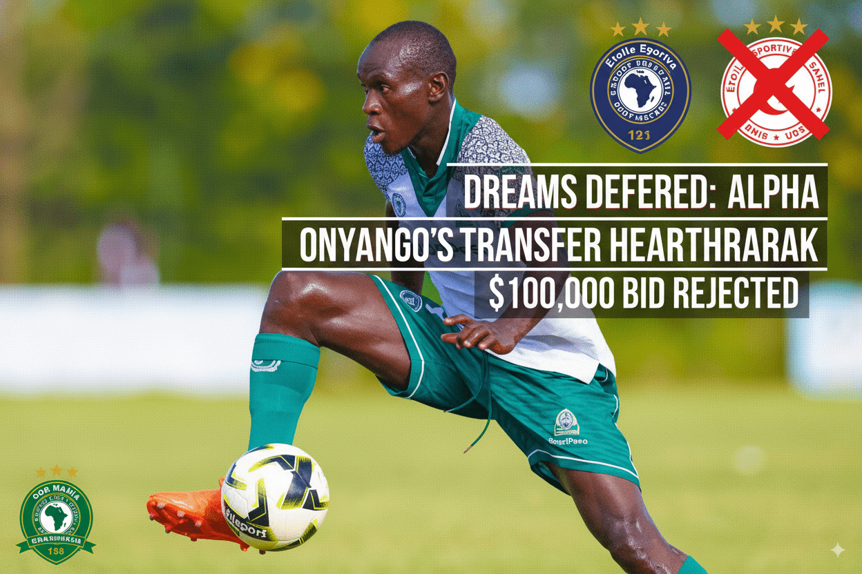 Alpha Onyango's Tunisian Dream Crushed by Gor Mahia