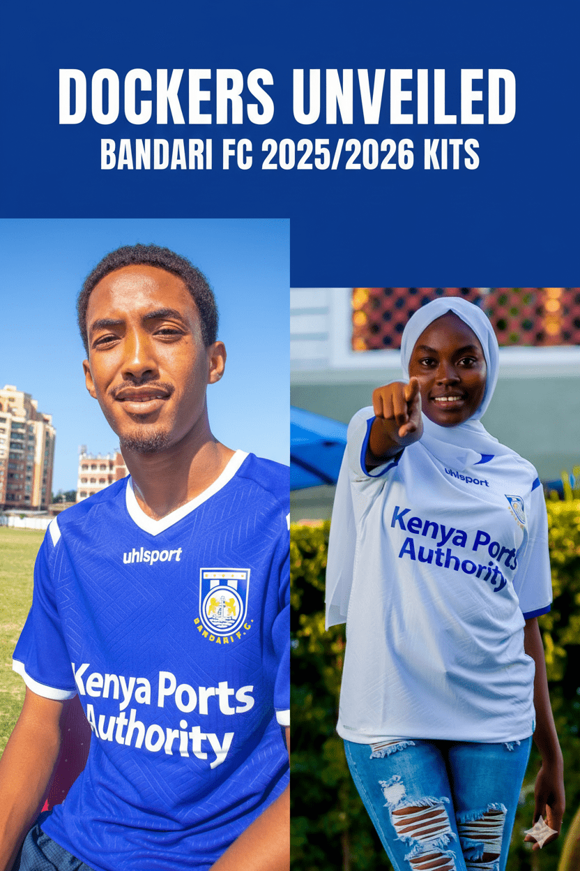 Dockers Unveiled: Bandari FC Drops Striking New Uhlsport Kits for 2025/2026 Season!